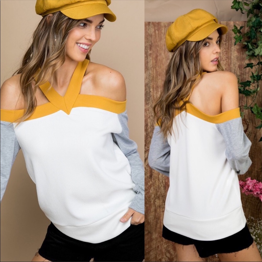 NEW! ❗️LAST 1❗️”BAILEYS” OFF THE SHOULDER TOP - Picture 2 of 3